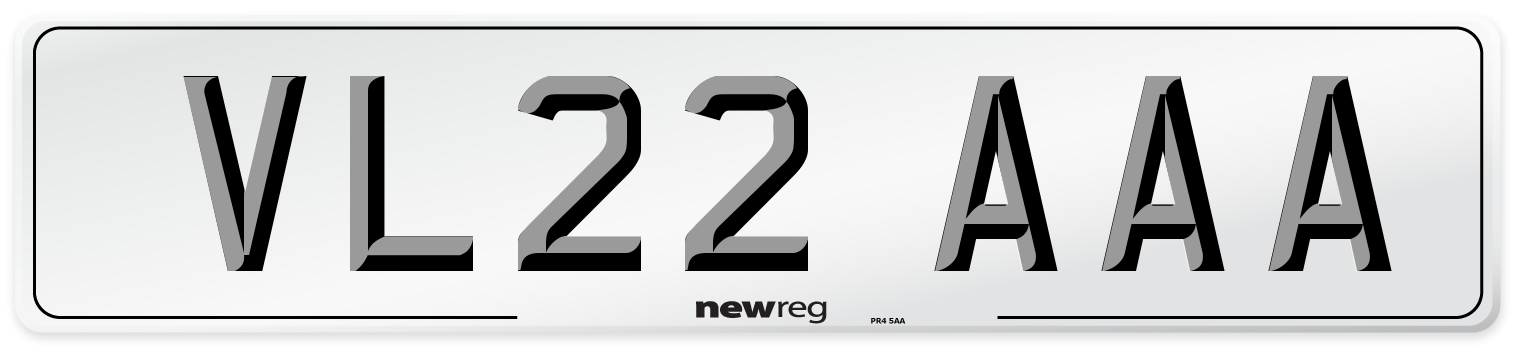VL22 AAA Number Plate from New Reg